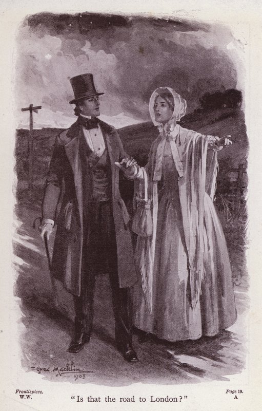 Illusztráció: The Woman In White, Wilkie Collins (litho) alkotó: Thomas Eyre Macklin