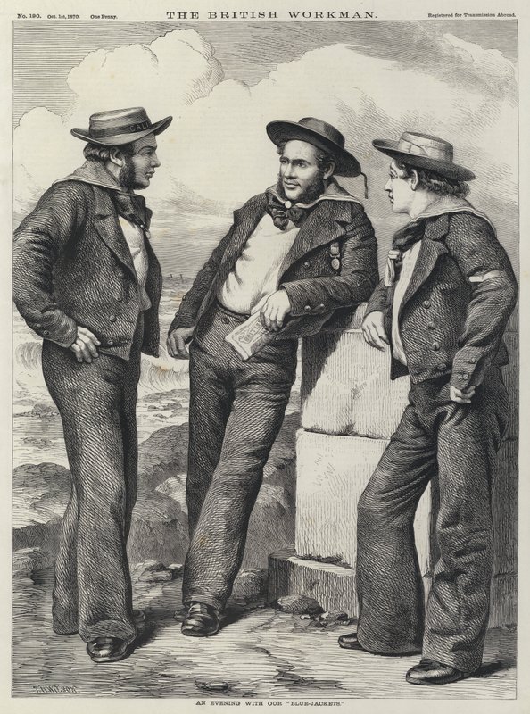 Egy este "kékkabátjainkkal" (metszet) alkotó: Thomas Harrington (after) Wilson