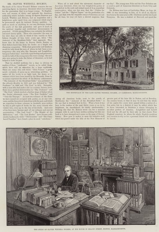 Dr. Oliver Wendell Holmes alkotó: Thomas Harrington Wilson