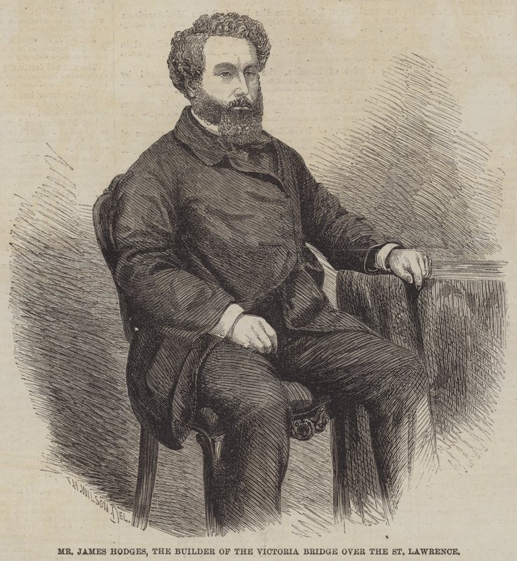 James Hodges úr, a Szent Lőrinc feletti Victoria-híd építője alkotó: Thomas Harrington Wilson