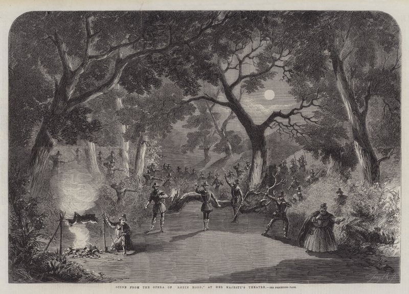 Jelenet Robin Hood operájából, a Her Majesty