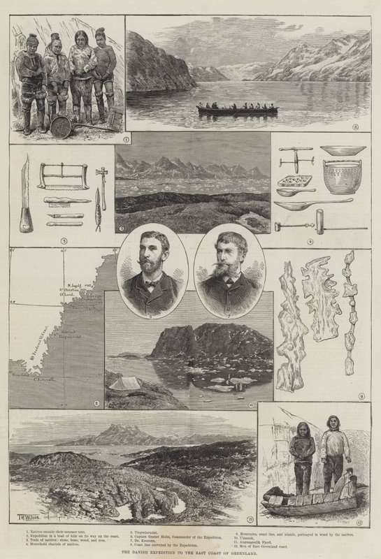 A dán expedíció Grönland keleti partjára alkotó: Thomas Harrington Wilson