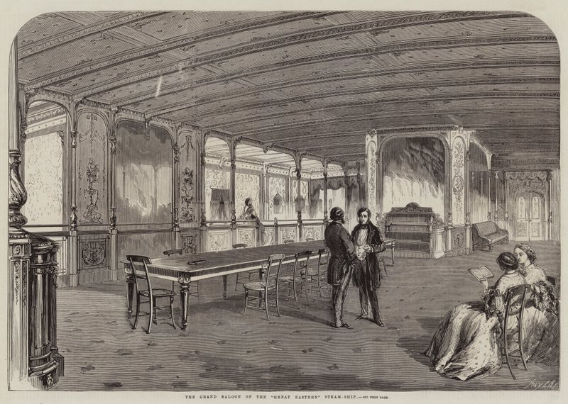A Nagy Keleti Gőzhajó nagy szalonja alkotó: Thomas Harrington Wilson