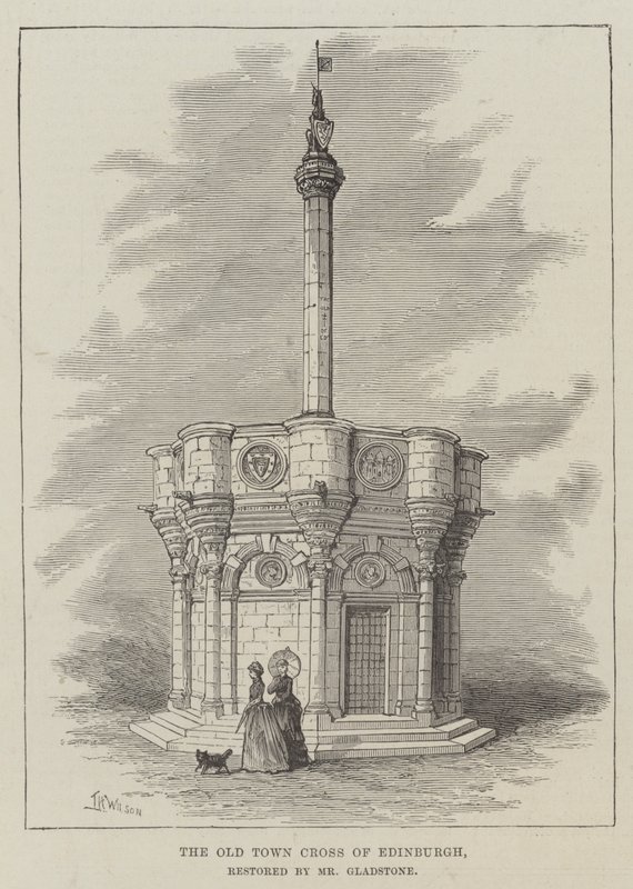 Az edinburghi óvárosi kereszt, amelyet Gladstone úr restaurált alkotó: Thomas Harrington Wilson