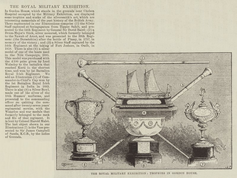 A Királyi Katonai Kiállítás, Trófeák a Gordon Házban alkotó: Thomas Harrington Wilson