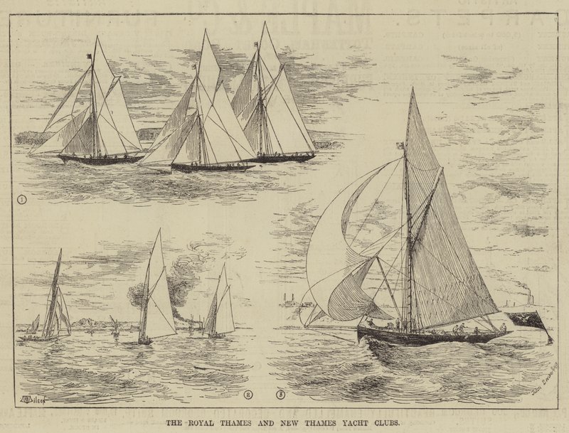 The Royal Thames és New Thames Yacht Clubs alkotó: Thomas Harrington Wilson