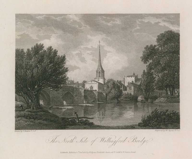A Wallingford Bridge északi oldala alkotó: Thomas Hearne