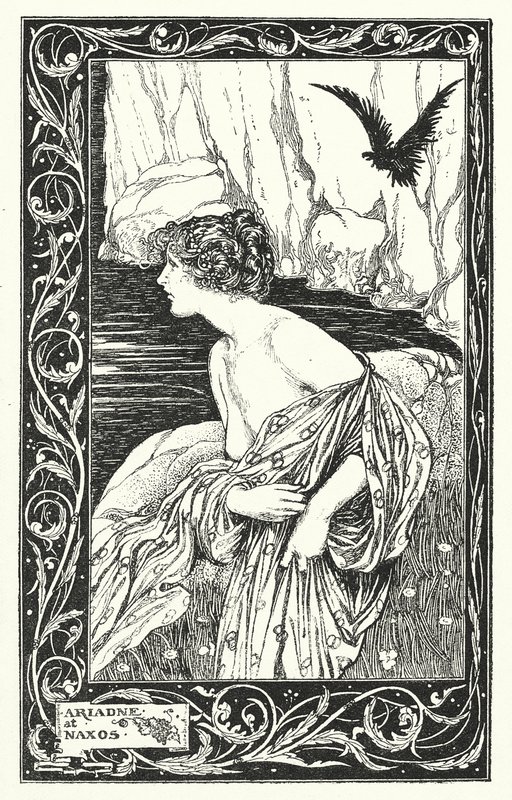 Ariadné Naxosban (litográfia) alkotó: Thomas Heath Robinson
