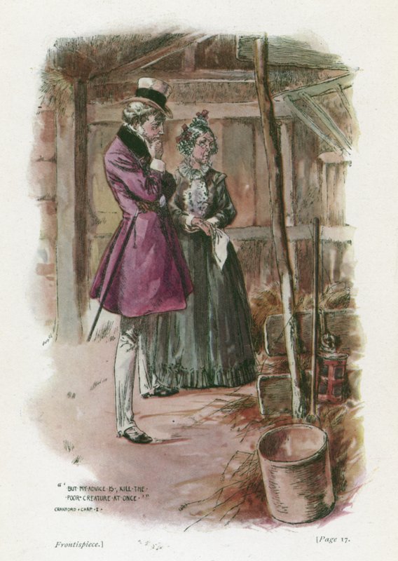 "De azt tanácsolom, hogy azonnal öljék meg a szegény teremtményt" (színes litográfia) alkotó: Thomas Heath Robinson