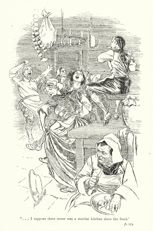 Illusztráció Laurence Sterne A Sentimental Journey című könyvéhez (litográfia) alkotó: Thomas Heath Robinson