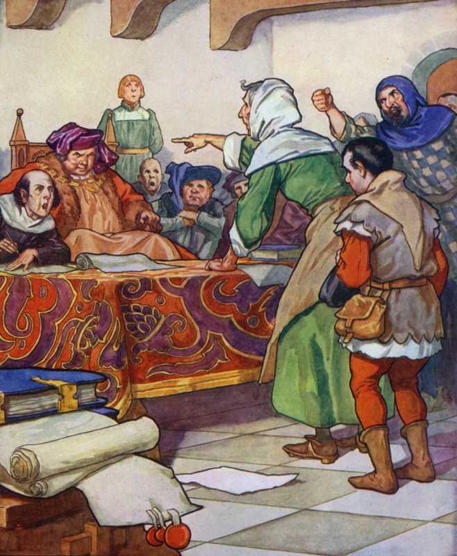 Illusztráció a Hamelini csőszhöz (színes litográfia) alkotó: Thomas Heath Robinson