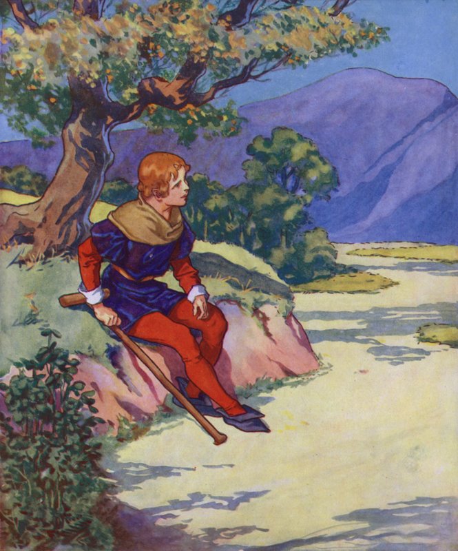 Illusztráció a Hamelini csőszhöz (színes litográfia) alkotó: Thomas Heath Robinson