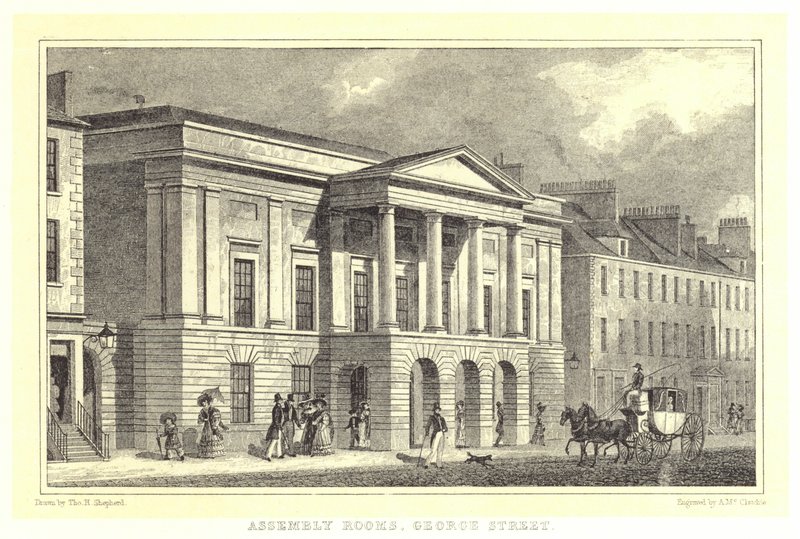 Assembly Rooms, George Street (metszet) alkotó: Thomas Hosmer (after) Shepherd