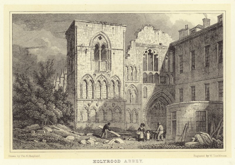Holyrood Abbey (metszet) alkotó: Thomas Hosmer (after) Shepherd