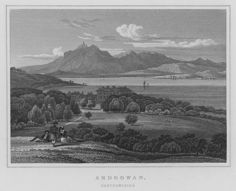 Ardgowan, Renfrewshire (metszet) alkotó: Thomas Hosmer Shepherd