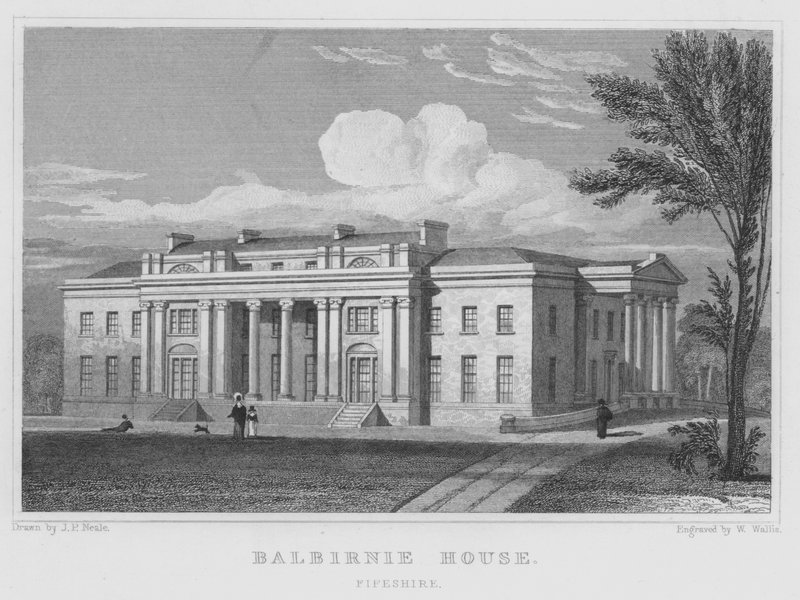 Balbirnie-ház, Fifeshire (metszet) alkotó: Thomas Hosmer Shepherd
