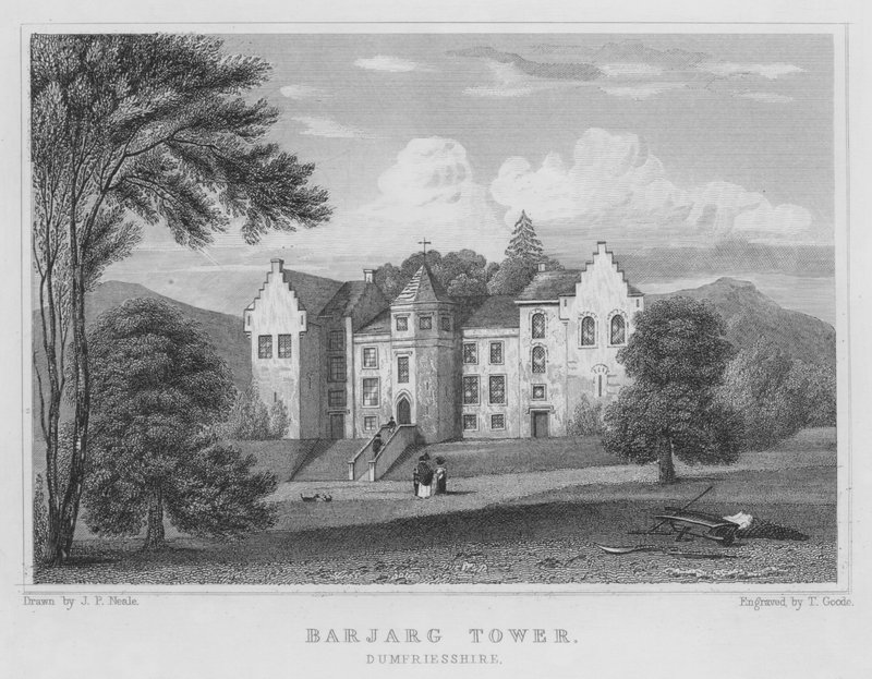 Barjarg-torony, Dumfriesshire (metszet) alkotó: Thomas Hosmer Shepherd