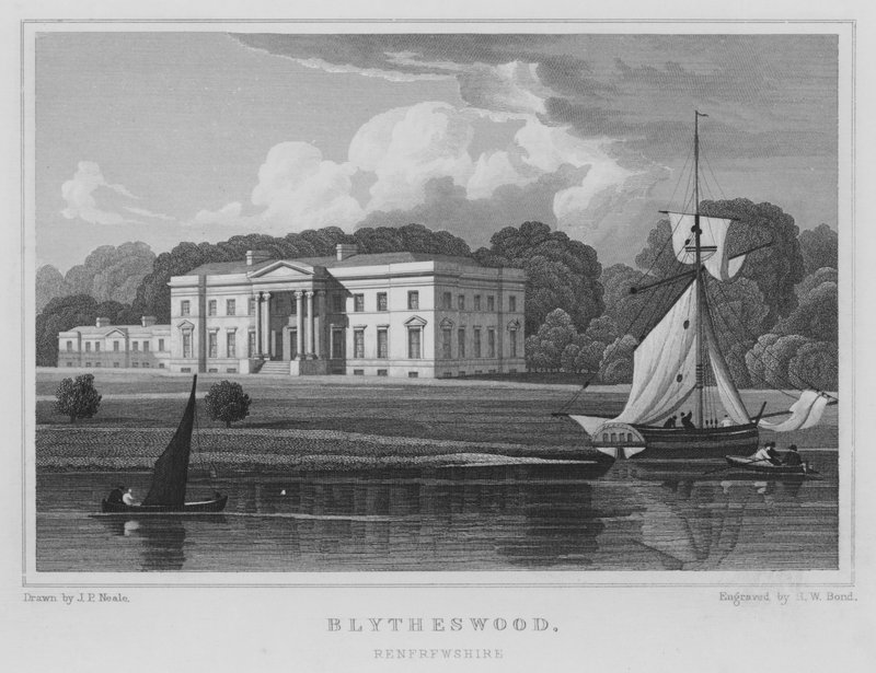 Blytheswood, Renfrewshire (metszet) alkotó: Thomas Hosmer Shepherd