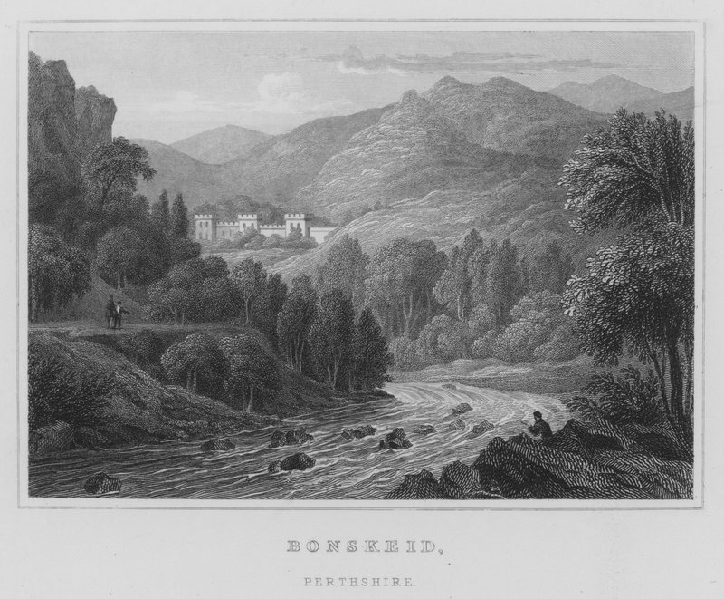 Bonskeid, Perthshire (metszet) alkotó: Thomas Hosmer Shepherd