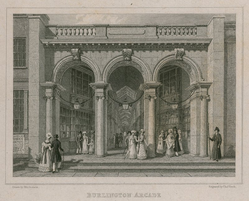 Burlington Arcade, London alkotó: Thomas Hosmer Shepherd