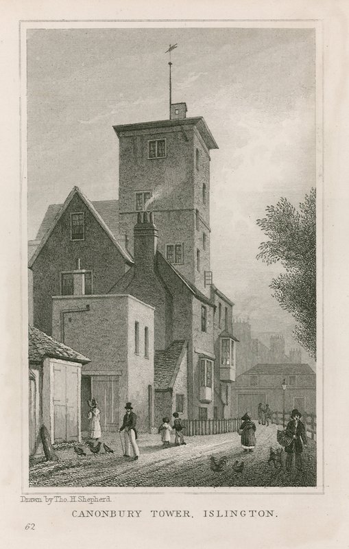 Canonbury ház és torony alkotó: Thomas Hosmer Shepherd