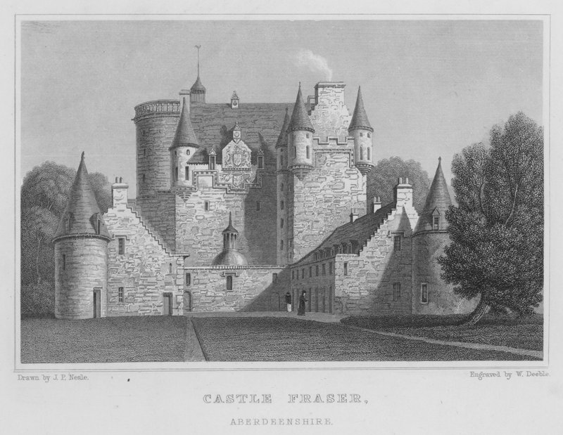 Castle Fraser, Aberdeenshire (metszet) alkotó: Thomas Hosmer Shepherd