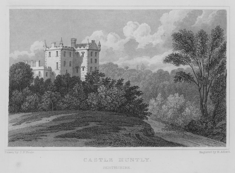 Castle Huntly, Perthshire (metszet) alkotó: Thomas Hosmer Shepherd