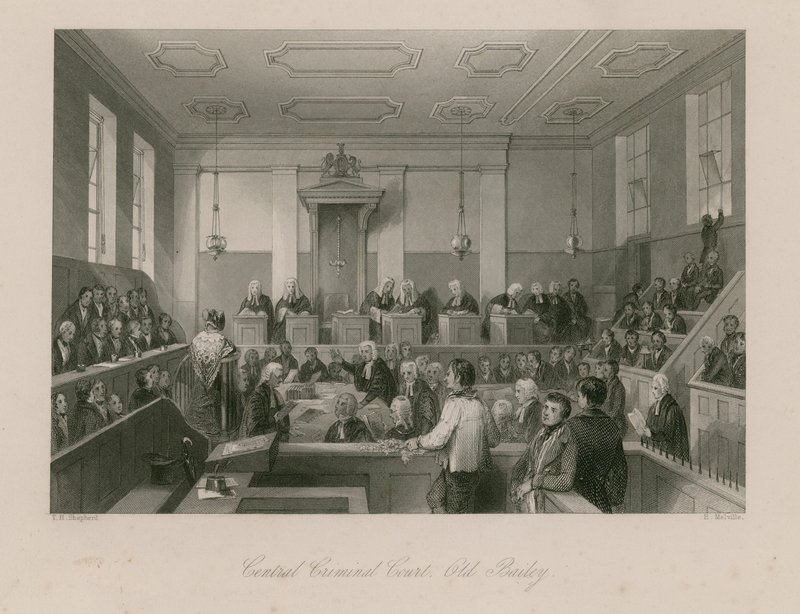 Központi Büntetőbíróság, Old Bailey alkotó: Thomas Hosmer Shepherd