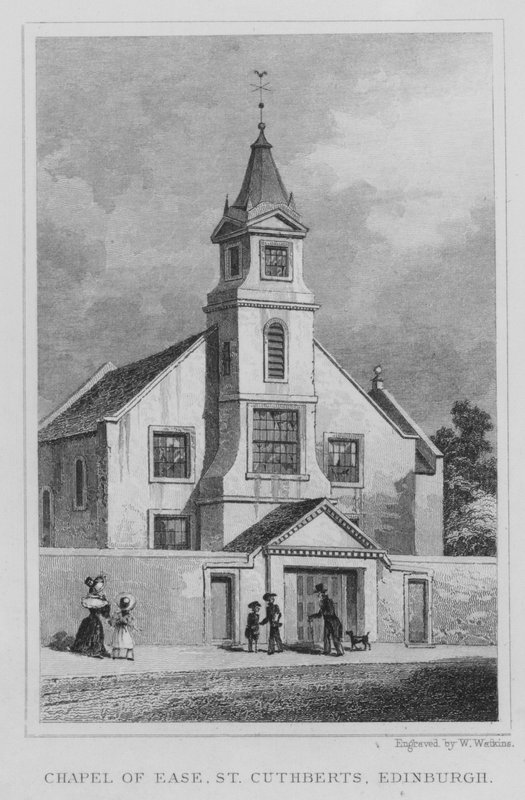 Chapel of Ease, St Cuthberts, Edinburgh (metszet) alkotó: Thomas Hosmer Shepherd