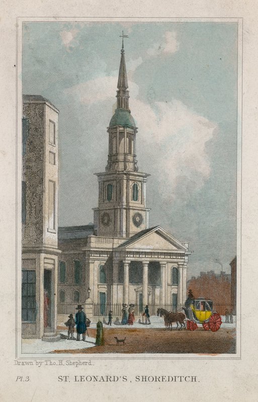 Szent Leonárd templom, Shoreditch alkotó: Thomas Hosmer Shepherd