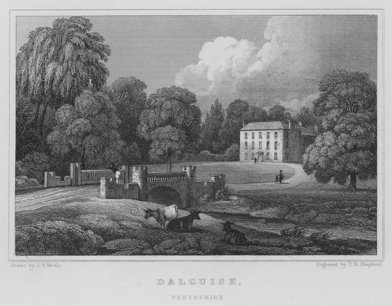 Dalguise, Perthshire (metszet) alkotó: Thomas Hosmer Shepherd