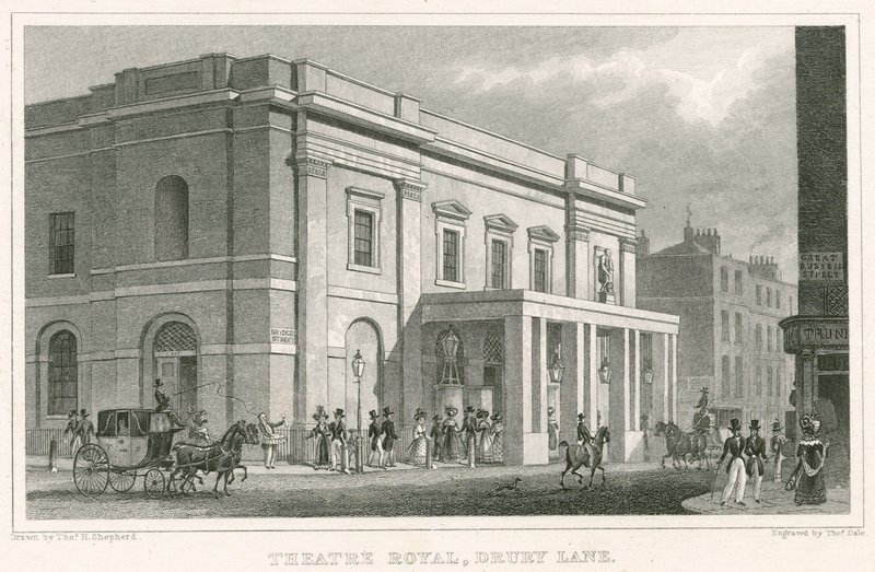 Drury Lane Színház, London alkotó: Thomas Hosmer Shepherd