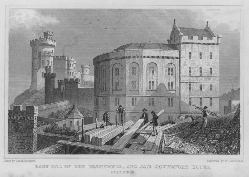 A Bridewell East End of the Bridewell és a Jail Governor