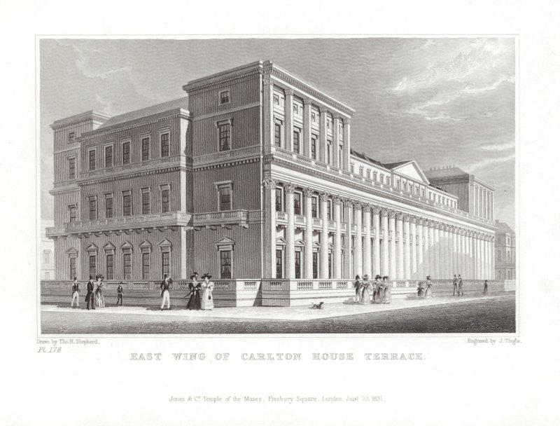 A Carlton House Terrace keleti szárnya alkotó: Thomas Hosmer Shepherd