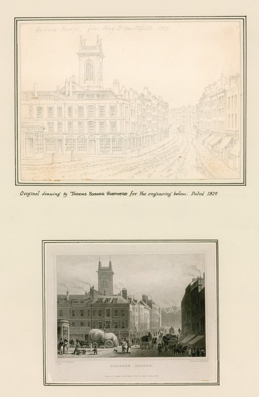 Holborn híd, London alkotó: Thomas Hosmer Shepherd