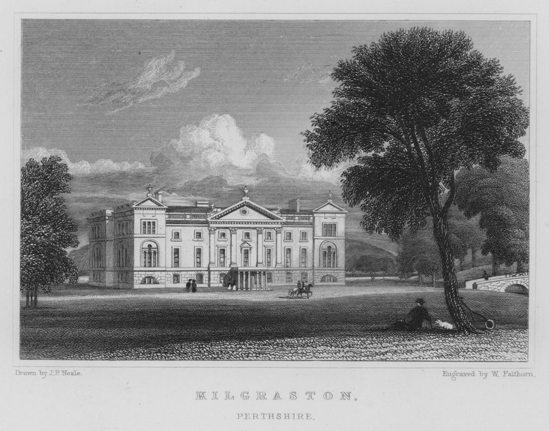 Kilgraston, Perthshire (metszet) alkotó: Thomas Hosmer Shepherd