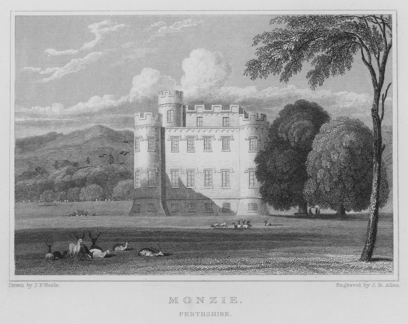 Monzie, Perthshire (metszet) alkotó: Thomas Hosmer Shepherd