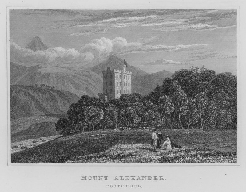 Mount Alexander, Perthshire (metszet) alkotó: Thomas Hosmer Shepherd