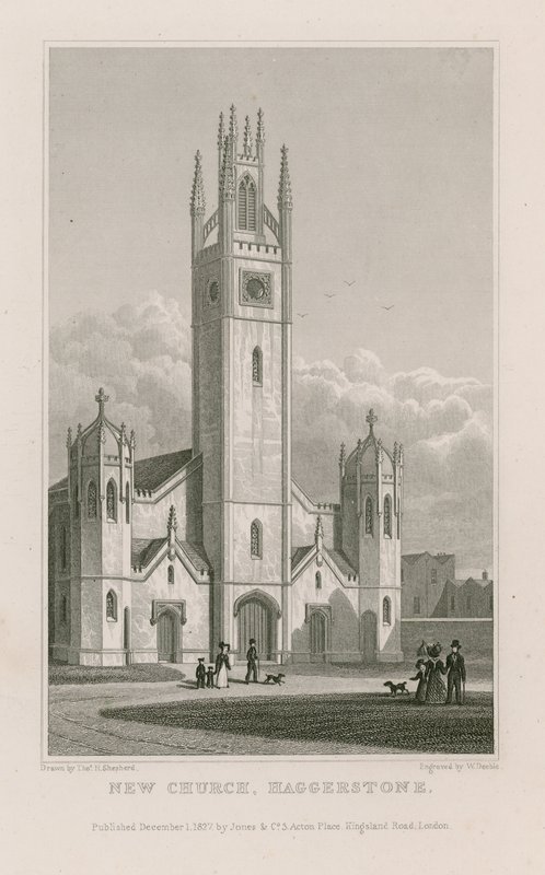 Új templom, Haggerston alkotó: Thomas Hosmer Shepherd