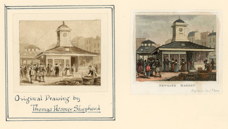 Newgate piac alkotó: Thomas Hosmer Shepherd