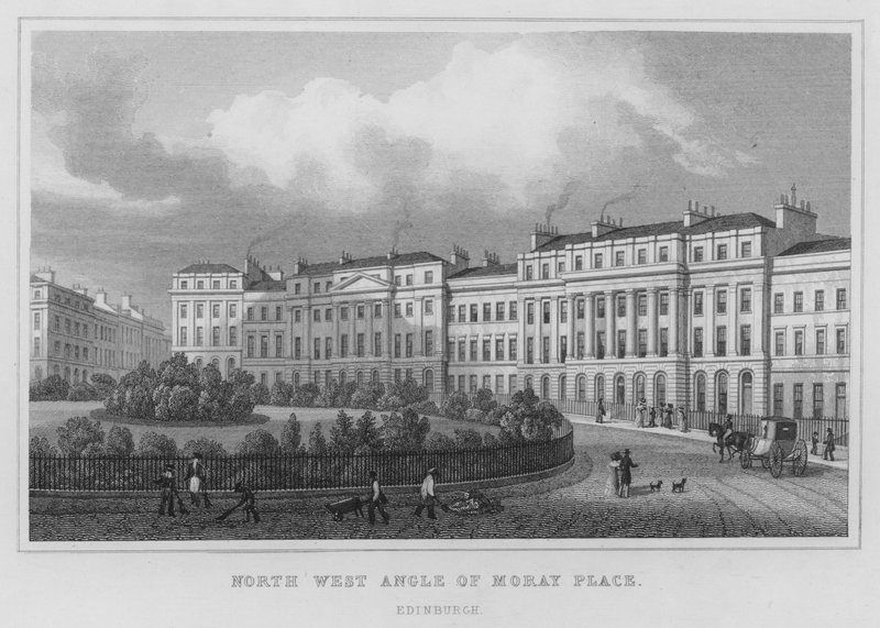 North West Angle of Moray Place, Edinburgh (metszet) alkotó: Thomas Hosmer Shepherd