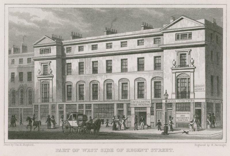 A londoni Regent Street nyugati oldalának része alkotó: Thomas Hosmer Shepherd