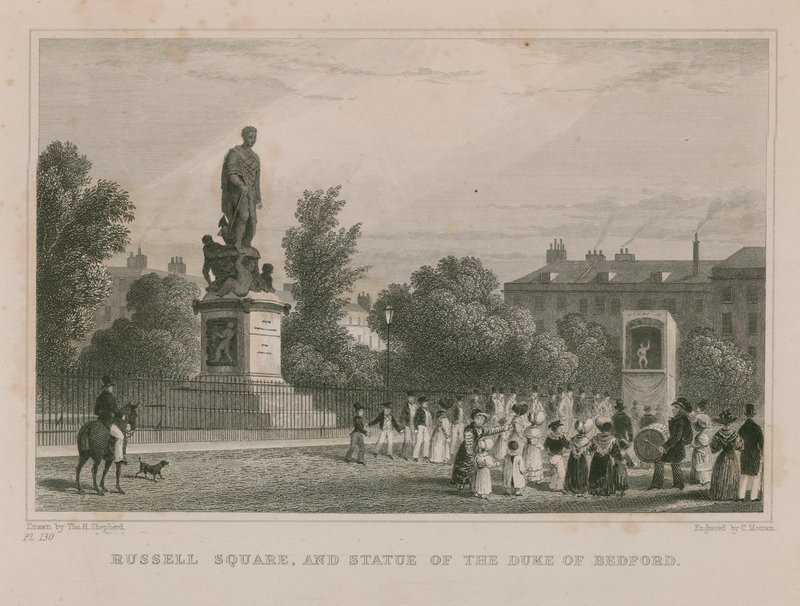 Russell Square és Bedford hercegének szobra alkotó: Thomas Hosmer Shepherd