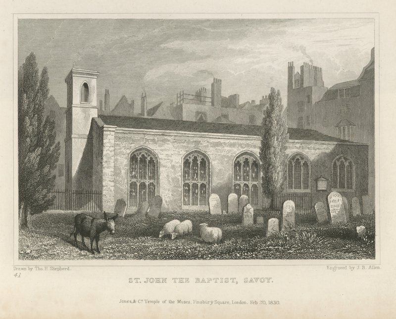 Keresztelő Szent János, Savoya alkotó: Thomas Hosmer Shepherd