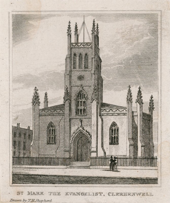 Szent Márk templom, Clerkenwell alkotó: Thomas Hosmer Shepherd