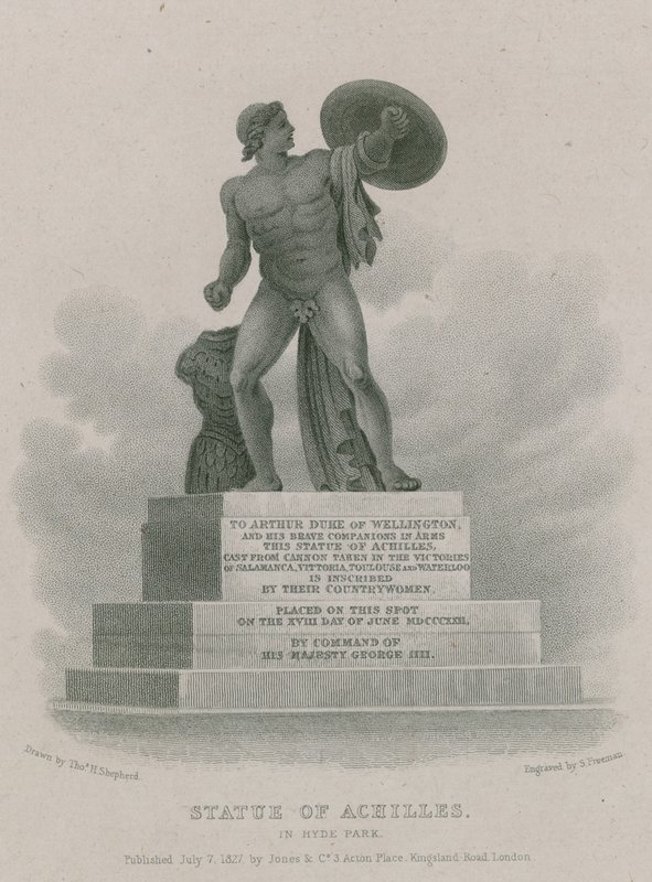 Akhilleusz szobra a Hyde Parkban, Londonban alkotó: Thomas Hosmer Shepherd