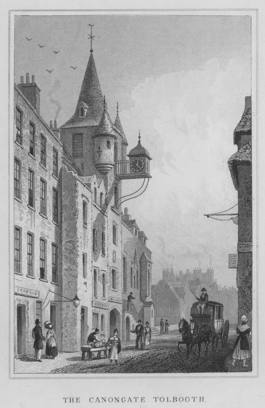 The Canongate Tolbooth (metszet) alkotó: Thomas Hosmer Shepherd