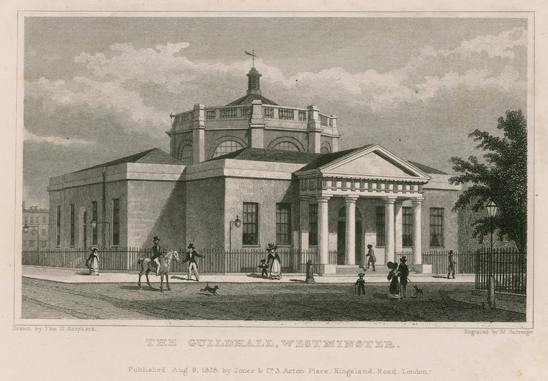 A Guildhall, Westminster, London alkotó: Thomas Hosmer Shepherd