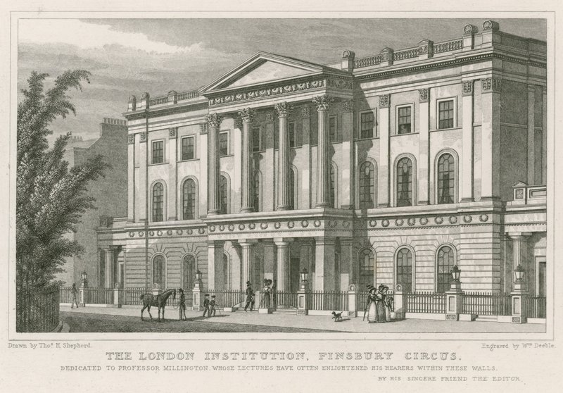 A londoni intézmény, a Finsbury Circus alkotó: Thomas Hosmer Shepherd
