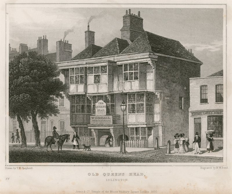 Az öreg királynő feje, Islington alkotó: Thomas Hosmer Shepherd